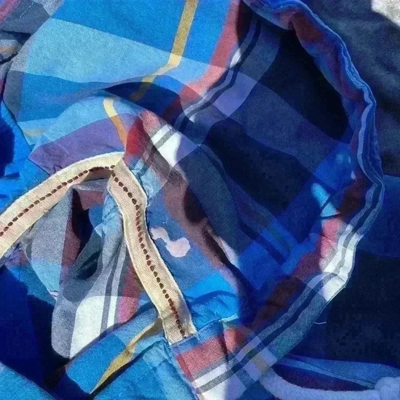 Hollister mens large button up jacket with hood with 2 pockets and drawstring - Picture 9 of 9